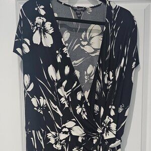 Maggy London PLUS 20w Wrap Spring Dress